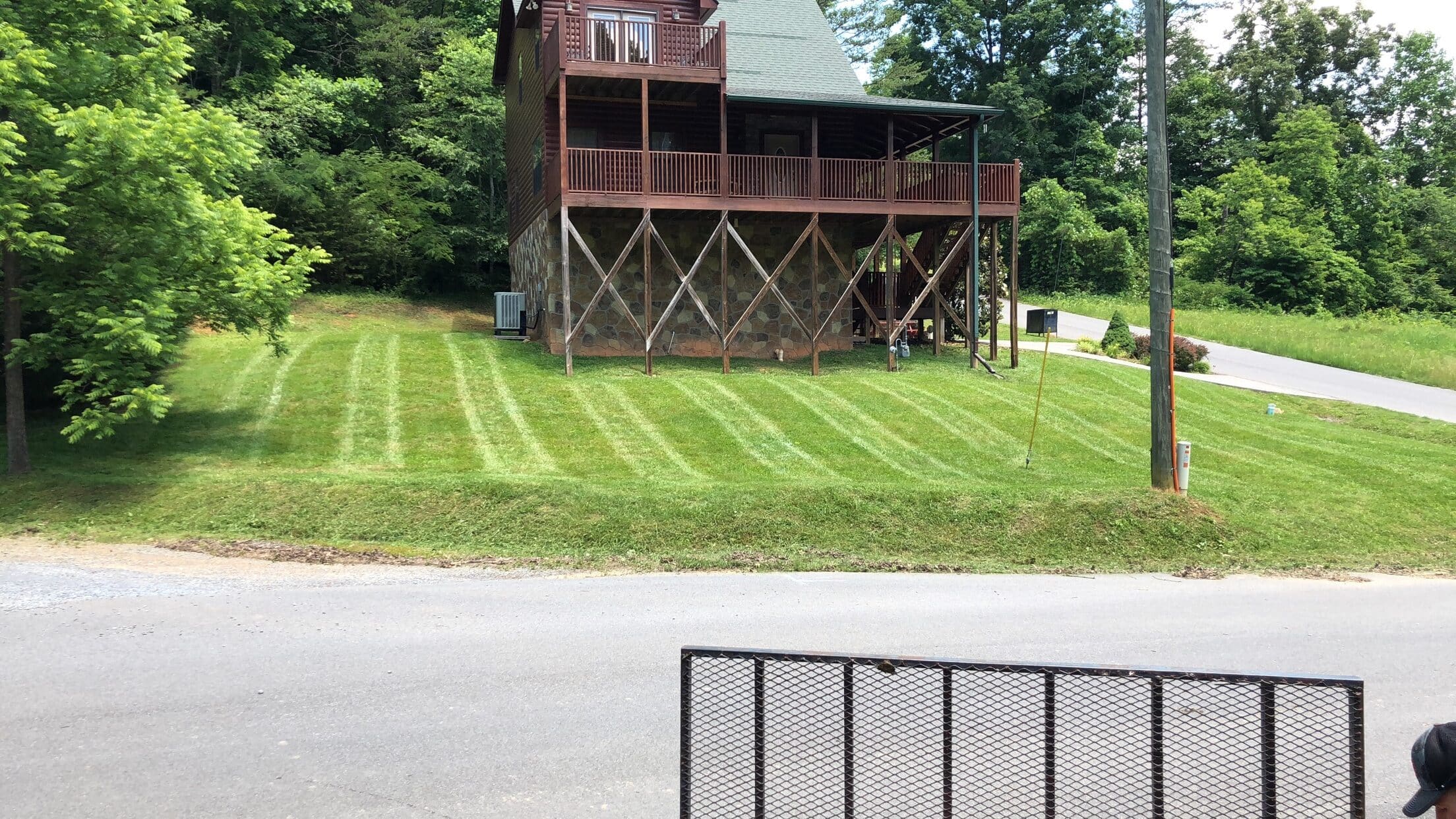 Yard striping by Appalachian Landscaping