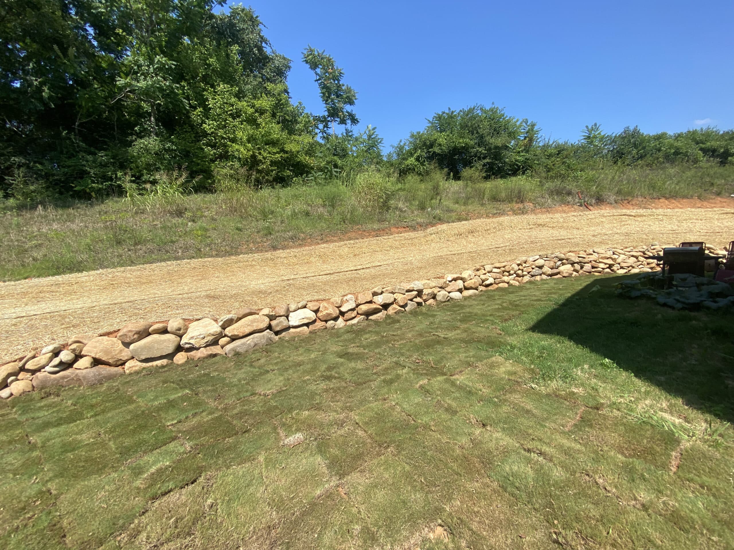 Small Rock Wall feature Appalachian Landscaping