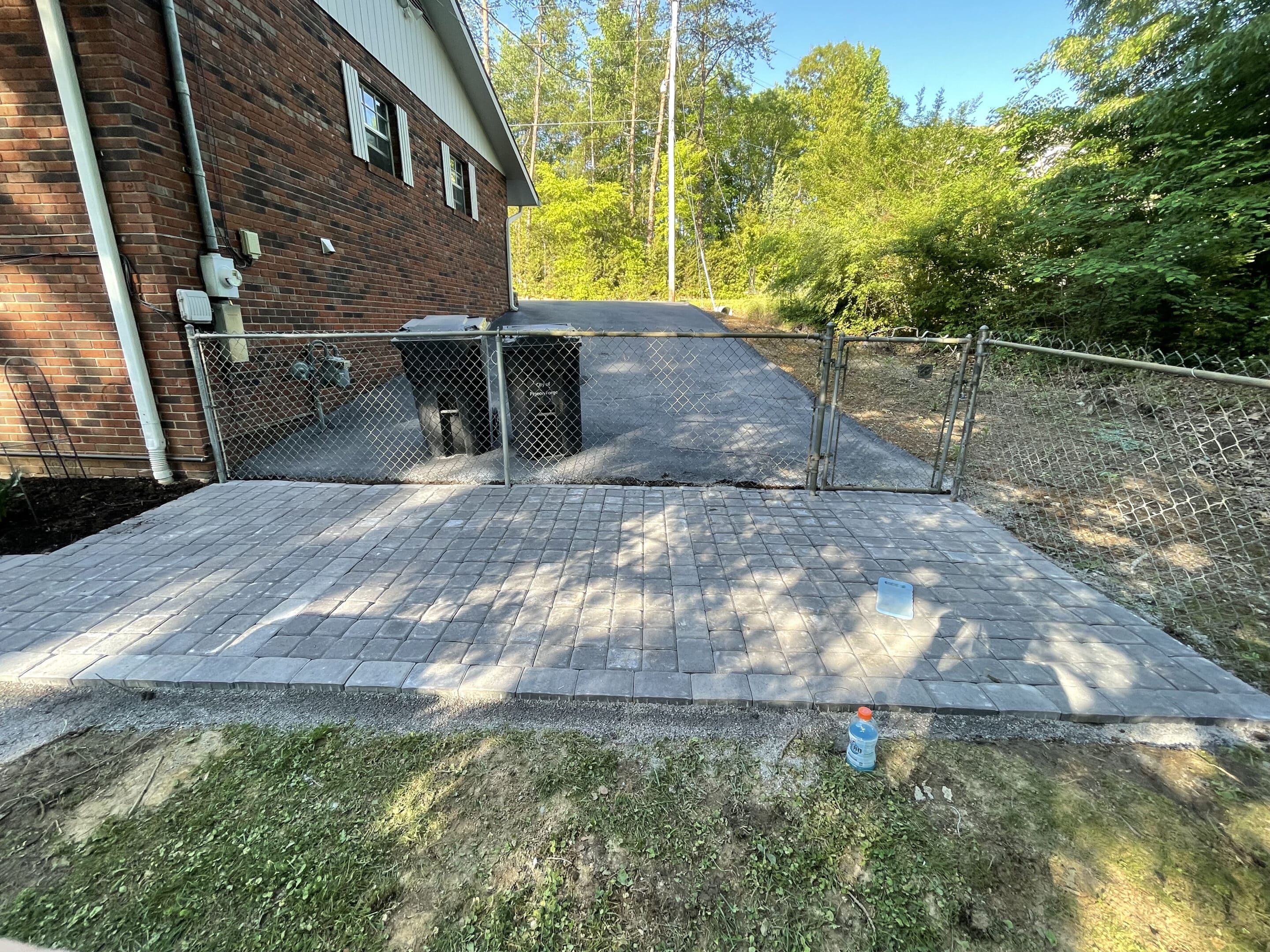 Concrete pad for HVAC unit Appalachian Landscaping & Hardscapes